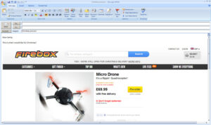 Insert screen capture into your email